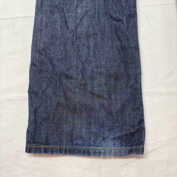 Lucky Brand 221 Original Straight Dark Blue Wash Denim Jeans Pants Men’s W34 L32 - Picture 3 of 8